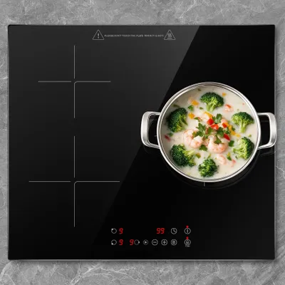 Produktbild von Induktionskochfeld - Modell IHE24683A - Einbau - 3 Kochzonen - 6800 W - Touch-Bedienung - Glaskeramik - 60 cm