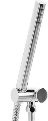 Produktbild von BELIANI Handbrause Silber Metall Rund Stab 1 Strahlart Modern Klassisch Duschkopf Badezimmer Stabhandbrause Stabbrause