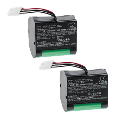 Produktbild von vhbw 2x Akku Ersatz für Vorwerk SCM61932, PN46439, 46439 für Staubsauger (4500 mAh, 7,4 V, Li-Ion)