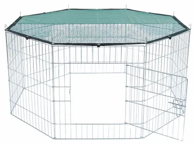 Immagine prodotto di Agrarzone Recinto ottagonale per conigli zincato con rete, 143x57 cm