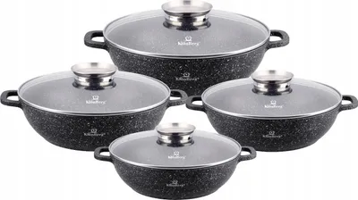 Produktbild von KlönBerg 8-tlg Topfset 1,7/2,6/3,9/4,8L,antihaftbeschichtet,mit Deckel KB4053