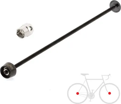 Produktbild von Pitlock Set 15, Universalachse, kürzbar, PITLOCK, schwarz