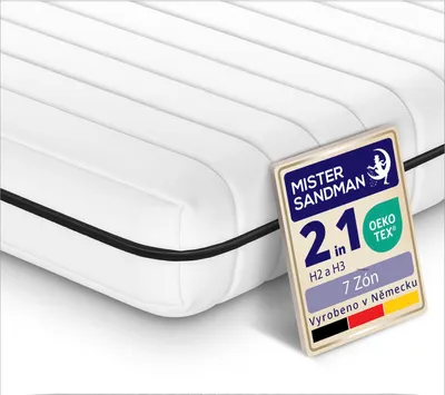 Immagine prodotto di Materasso ortopedico in schiuma fredda a 7 zone | 140x200 H2 & H3 - esperienza di sonno ottimale grazie all'eccellente distribuzione della pressione