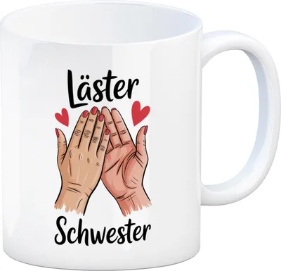 Produktbild von Läster Schwester Kaffeebecher für die beste Freundin