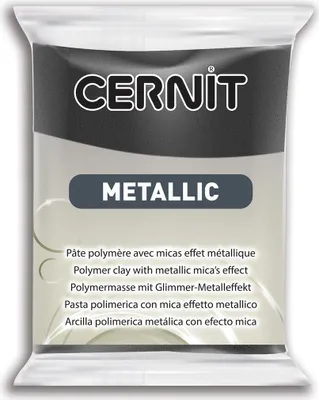 Produktbild von Cernit 6x Metallic 56g, Hämatit - Hématite CE0870056169C