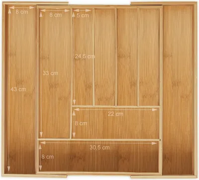 Image de Range-couverts extensible en bambou