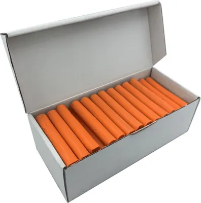 Imagen del producto de Plastilina Mona, color naranja brillante, en envase de 1 kg