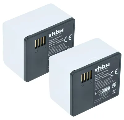 Produktbild von vhbw 2x Akku kompatibel mit Arlo VMA5400, Ultra, Ultra +, Ultra 4K UHD, VMA5400-10000S Knopfkamera, getarnte Kamera (5200 mAh, 3,85 V, Li-Ion)