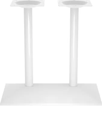 Produktbild von Doppel Tischgestell Modell „München“ Weiß Untergestell Bistro Gastro Tisch Fuß