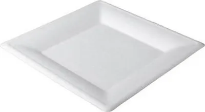 Produktbild von Zuckerrohrteller 26,2 x 26,2 cm 50 Stück.