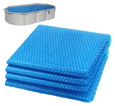 Immagine prodotto di Telo solare per piscina VOUNOT® rettangolare 800x400 cm, telo solare per piscina con spessore 120 µm, pellicola solare per piscina tagliabile su misura, blu