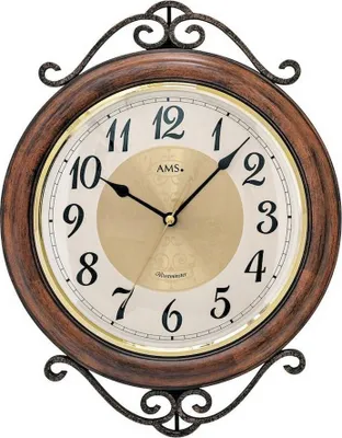 Zdjęcie produktu dla Klasyczny zegar ścienny 29 x 37 x 5 cm - AMS Model: 9565