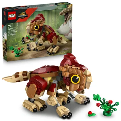 Productafbeelding van LEGO Jurassic World Baby-dinosaurus Dolores: Aquilops – Speelgoeddinosaurus om te bouwen en mee te spelen, inclusief een speelplant – Cadeau voor kinderen vanaf 7 jaar en fans van de film "Jurassic World: Dominion" – 76970