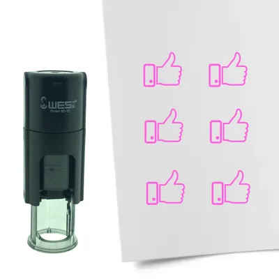 Obrázek produktu pro CombiCraft Stamp Like Thumb 10mm kulatý - růžový inkoust