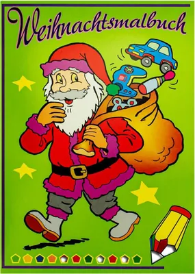 Produktbild von Weihnachts-Malbuch für kleine Künstler DIN A4 24 Seiten zum Ausmalen