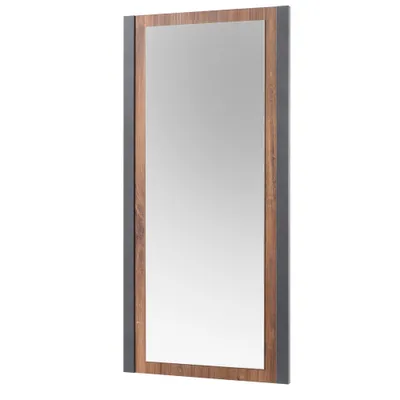 Produktbild von Garderoben-Spiegel im Industrial Stil DALLAS-61 Stirling Oak Nb. mit Matera Anthrazit B/H/T ca.: 54x110x1,6 cm