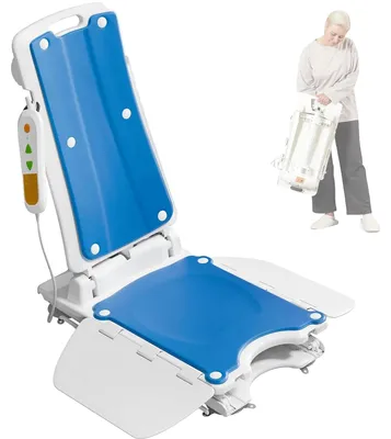 Obrázek produktu pro Elektrický zvedák pro invalidní vozíky, ovládání na dálku,  bezpečnosti, modrý