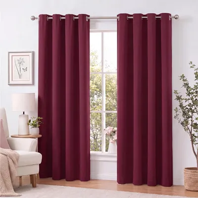 Produktbild von Ösenvorhang 140x225cm #9009 bordeaux