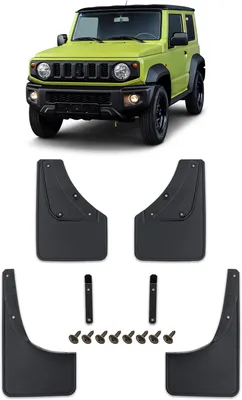 Produktbild von 4er-Set Schmutzfänger-Kit mit Befestigungssatz, passend für Suzuki JIMNY IV 2018+