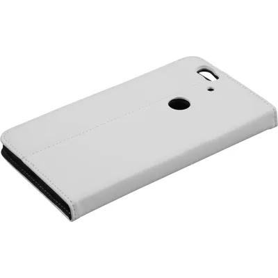 Produktbild von PhoneNatic Kunst-Lederhülle kompatibel mit Google Nexus 6P - Book-Case weiß + 2 Schutzfolien