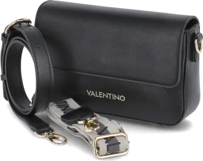Produktbild von Valentino Damen Überschlagtasche Umhängetasche ZERO RE schwarz Kunstleder-