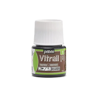 Immagine prodotto di Pebeo Vitrail vernice trasparente per vetro, 45 ml, 11 marrone