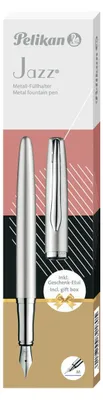Zdjęcie produktu dla Pelikan Büro 821858 Pelikan Füllhalter Jazz Noble Elegance P36 Silber Geschenkbox