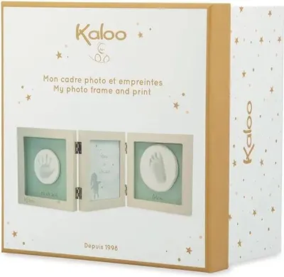 Productafbeelding van Kaloo Baby Fotolijst met hand- en voetafdruk, houten decoratie
