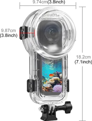 Produktbild von INF Transparente wasserdichte Hülle für Insta360 X5 Panoramakamera