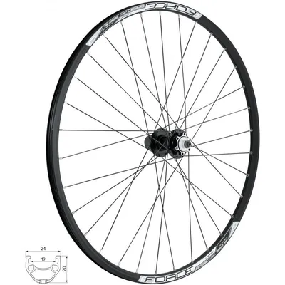 Produktbild von Hinterrad 28/29" FORCE BASIC DISC 622x19. 80451-6b32sh