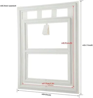 Image de Fermeture magnétique Hauskat pour fenêtres et portes (L, blanc, plastique)