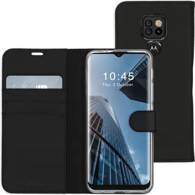 Obrázok produktu pre Accezz Peňaženkové mäkké puzdro na telefón Motorola Moto E7 Plus / G9 Play - čierne