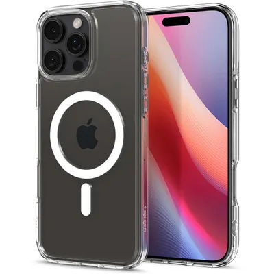 Zdjęcie produktu dla Spigen Crystal Hybrid MagFit, Pokrowiec, Apple, iPhone 16 Pro, 16 cm (6.3"), Przezroczysty, Biały