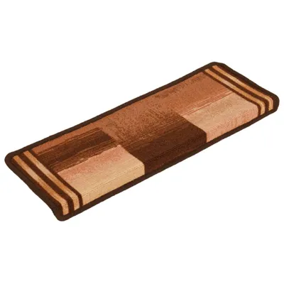 Obrázek produktu pro Samolepící nášlapy na schody 15 ks 65x21x4 cm hnědé