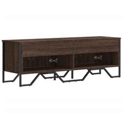 Obrázek produktu pro vidaXL TV skříňka hnědý dubový vzhled 122x34x41 cm materiál na bázi dřeva