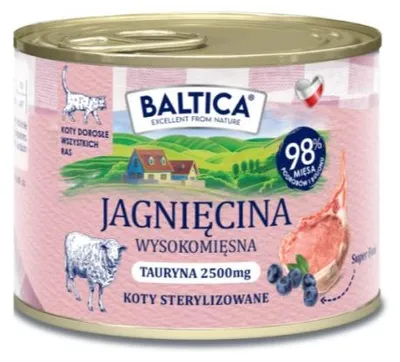 Immagine prodotto di BALTICA SMAKI REGIONÓW Gatto adulto Agnello 185g 185g