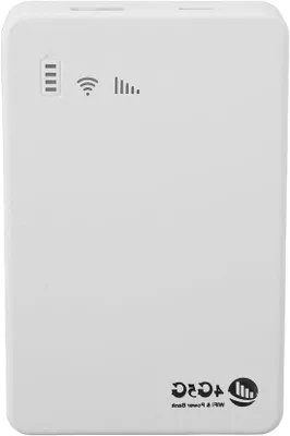 Zdjęcie produktu dla Przenośny router 4G – przenośny – Wi-Fi – 10 urządzeń – 10 000 mAh – biały