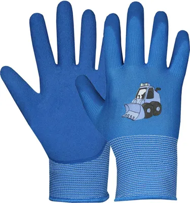 Produktbild von Kinder Arbeitshandschuh Latexschaum "Leo" 508420 - Hase Safety blau 6