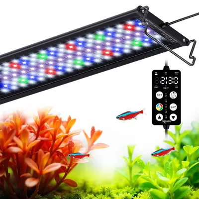 LED Aquariumleuchte 45-60 cm, 20W, 126 LEDs, Timer, dimmbar