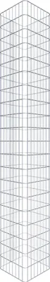 Produktbild von Gabionensäule eckig 42  cm x 42  cm, 200 cm Höhe, MW 5 cm x 10 cm
