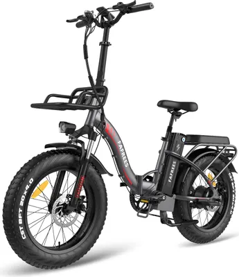 Produktbild von F20 MAX Skládací elektrické kolo 48V 22,5AH baterie s velkou kapacitou, 20 palců * 4,0 Fat E Bike E-Mountainbike Shimano 7S 150kg nosnost šedá
