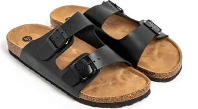 Produktbild von ESPARGATAS Zehensandalen Herren Damen rutschfester Sohle bequem schuhe strand/schwimmbad/stadt schwarz 45 EU - UEVOL