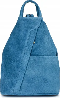 Produktbild von Rucksack Rucksack aus italienischem Leder für Damen, klein, dreieckig, Wildleder, Handtasche