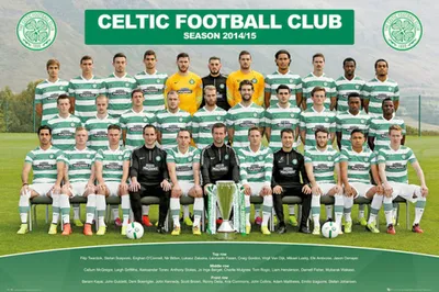 Productafbeelding van Voetbal - Poster - Celtic - Teamfoto 14/15