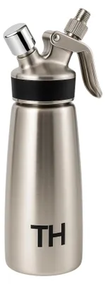 Slagroomdispenser 500 ml Edelstahl mit 5 Düsen & eBook