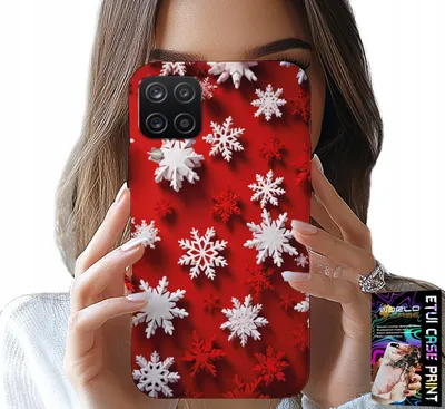 Produktbild von Etui Für Samsung A12 / M12 - Schneeflocken, Schnee, Sterne, Urlaub