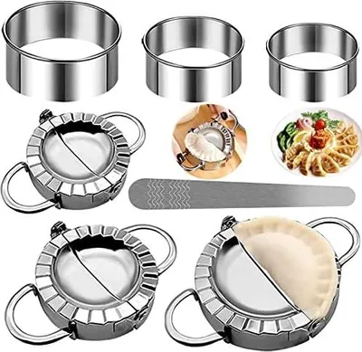 Produktbild von Ravioli Former,7 Stück Edelstahl Knödel Ravioliformer Set,Ravioli Aussteche,Dumpling Maker,Zur Herstellung Von Ravioli