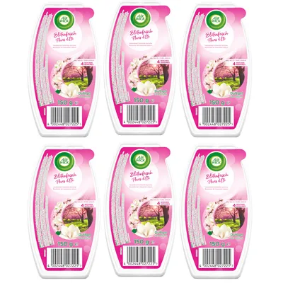 Immagine prodotto di Air Wick gel profumato fioritura freschezza fine fragranza composizione 150g confezione da 6