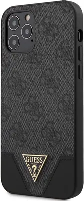 Produktbild von GUESS GUHCP12LPU4GHBK, Cover, Apple, iPhone 12 Pro Max, 17 cm (6.7"), Schwarz