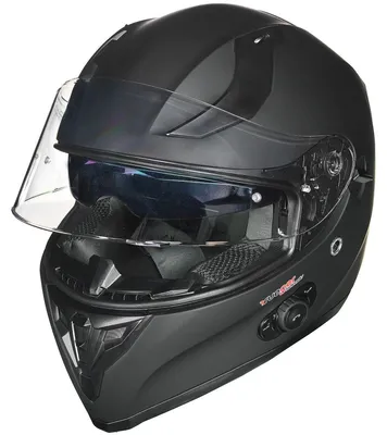 Produktbild von RT-826 COM Bluetooth Motorradhelm Integralhelm Pinlock Quad Fullface Sturzhelm Helm Matt Schwarz XS (53-54)